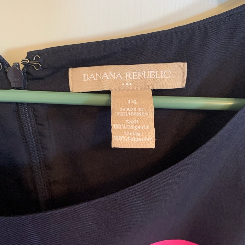 Banana Republic Women’s Halter Sheath Dress Sz 14  Colorblock Y2K Office Siren - Picture 3 of 5